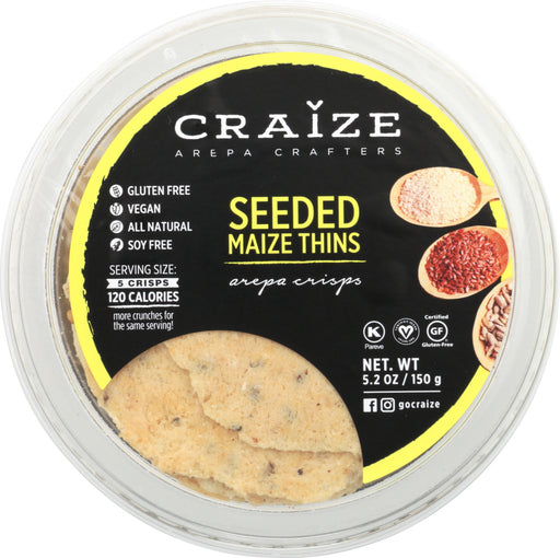 CRAIZE: Crisp Thin Seeded Maize, 5.2 oz - No Brand For Less 