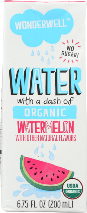 WONDER WELL: Organic Water with a Dash of Watermelon Pack of 8, 54 oz