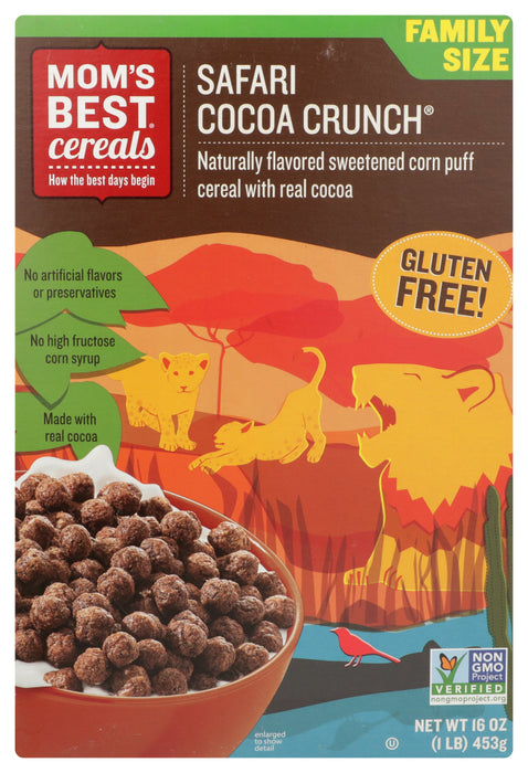 MOMS BEST: Safari Cocoa Crunch Cereal, 16 oz