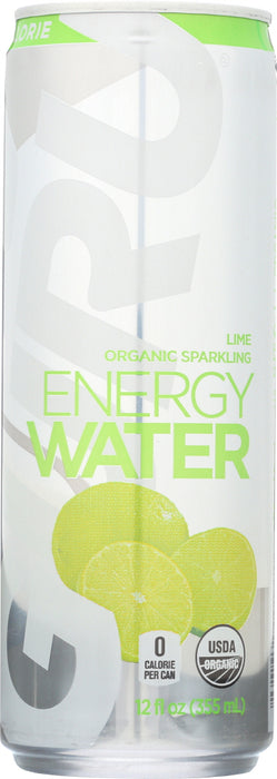 GURU: Water Sparkle Energy Lime Organic, 12 oz - No Brand For Less 