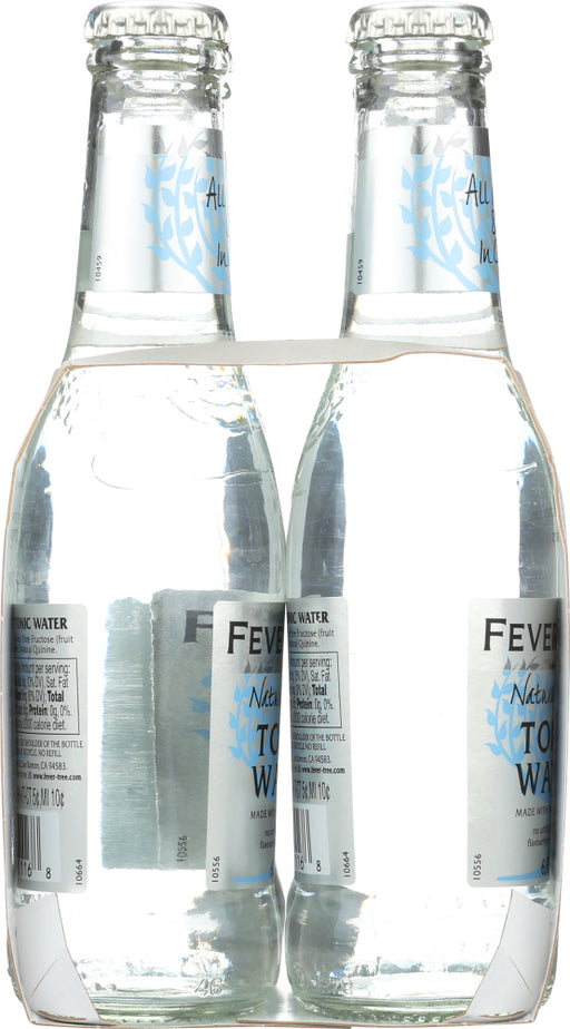 FEVER-TREE: Naturally Light Tonic Water 4x6.8 oz Bottles, 27.2 oz - No Brand For Less 