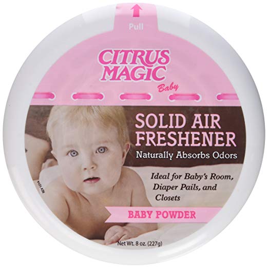 CITRUS MAGIC: Air Freshener Solid Baby Powder, 8 oz