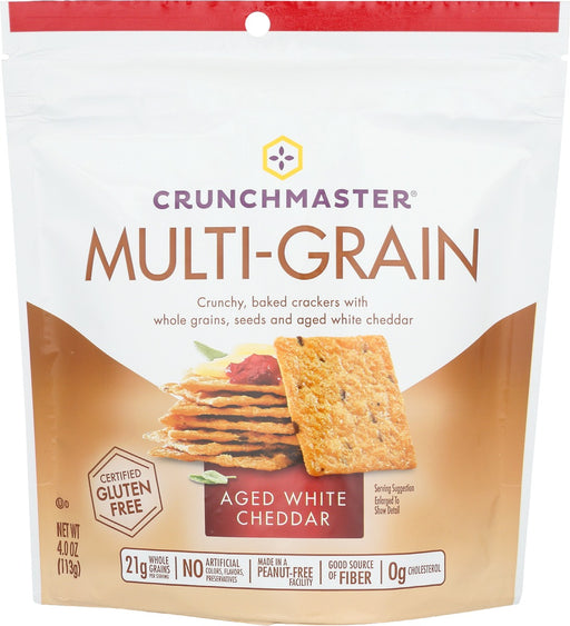 CRUNCHMASTER: Multigrain Aged White Cheddar , 4 oz - No Brand For Less 