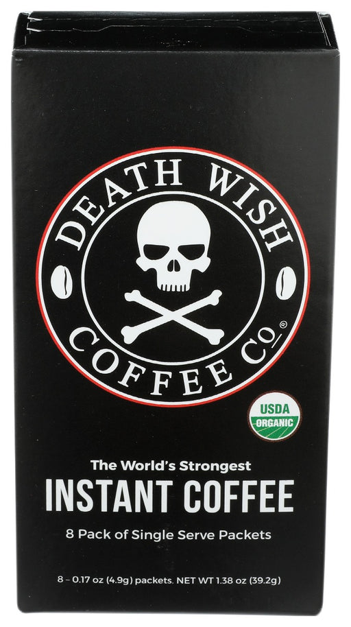 DEATH WISH COFFEE: Coffee Instant Packets, 8 ea - No Brand For Less 