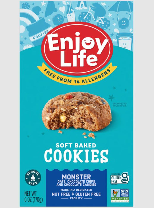 ENJOY LIFE: Monster Soft Baked Cookies, 6 oz