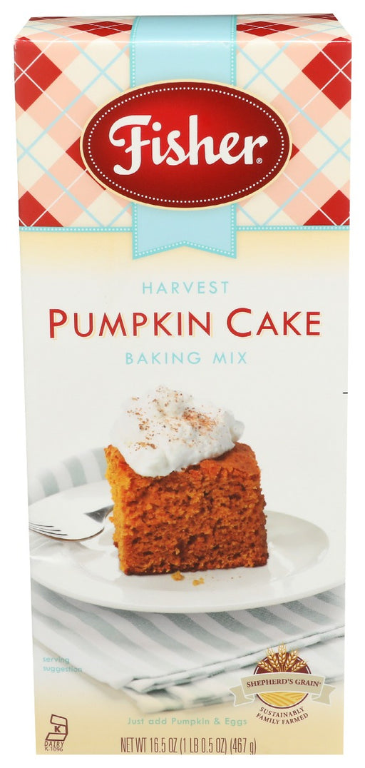 FISHER: Harvest Pumpkin Cake Mix, 16.5 oz - No Brand For Less 