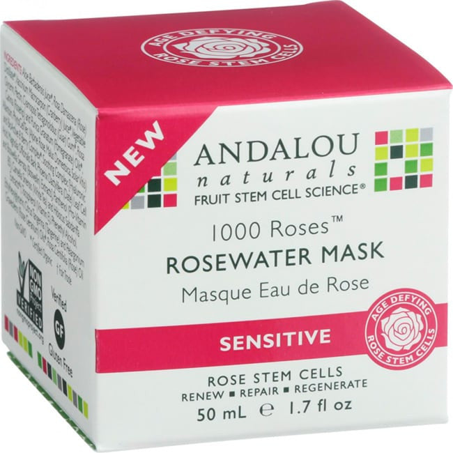 Andalou Naturals Rosewater Mask 1000 Roses 1.7 oz