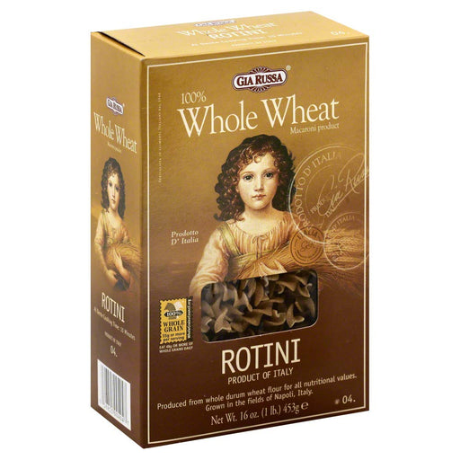 GIA RUSSA: Whole Wheat Rotini, 16 oz - No Brand For Less 