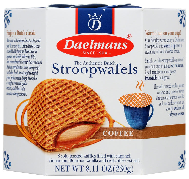 DAELMANS: Stroopwafels Coffee Hex, 8.11 oz - No Brand For Less 