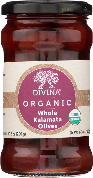 DIVINA: Olive Kalamata Organic Whole, 6.35 OZ - No Brand For Less 