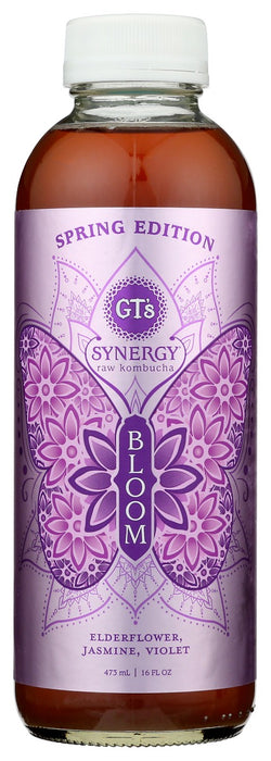 GT ENLIGHTENED SYNERGY: Spring Edition Kombucha Bloom, 16 oz - No Brand For Less 