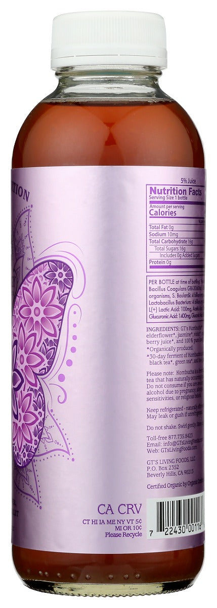 GT ENLIGHTENED SYNERGY: Spring Edition Kombucha Bloom, 16 oz - No Brand For Less 