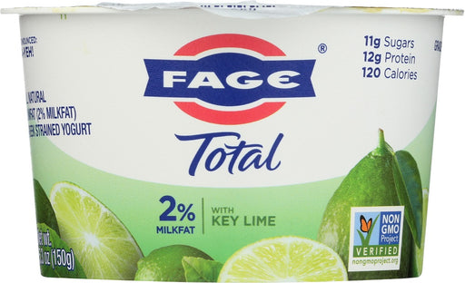 FAGE: Total 2% Lowfat Yogurt with Key Lime, 5.3 oz - No Brand For Less 