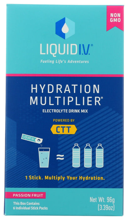 LIQUID IV: Hydration Pssion Frt 6Ct, 3.39 oz