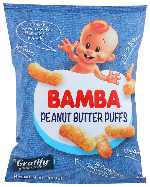 GRATIFY: Puff Bamba Peanut, 4 oz - No Brand For Less 