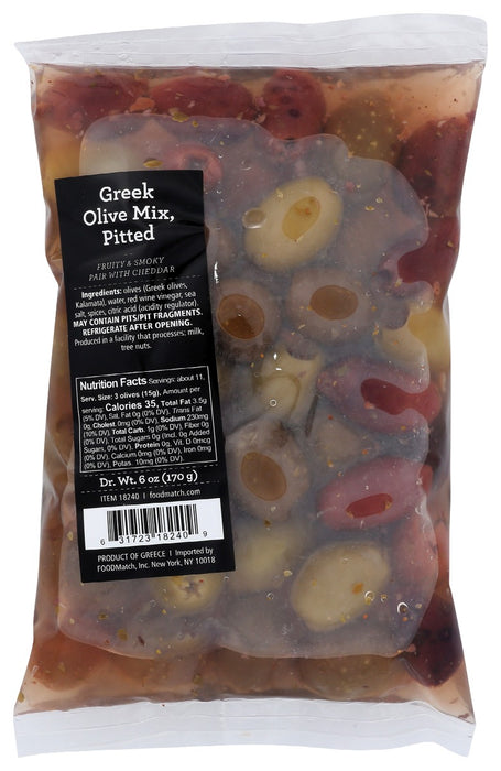 DIVINA: Pouch Olive Pitd Mix Grk, 6 oz - No Brand For Less 