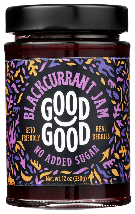 GOOD GOOD: Blackcurrant Jam, 12 oz