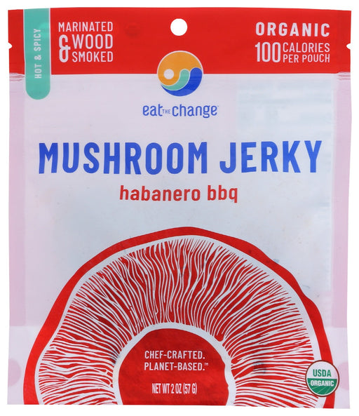 EAT THE CHANGE: Organic Habanero Bbq Mushroom Jerky, 2 oz - No Brand For Less 