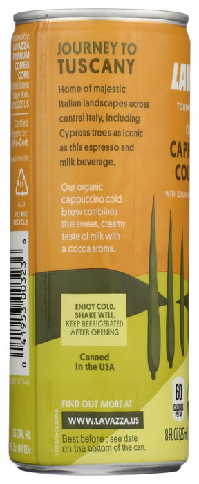 LAVAZZA: Cappuccino Cold Brew Coffee, 8 fo