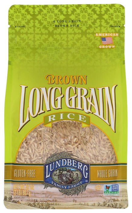 LUNDBERG: Rice Brwn Long Prem, 32 oz