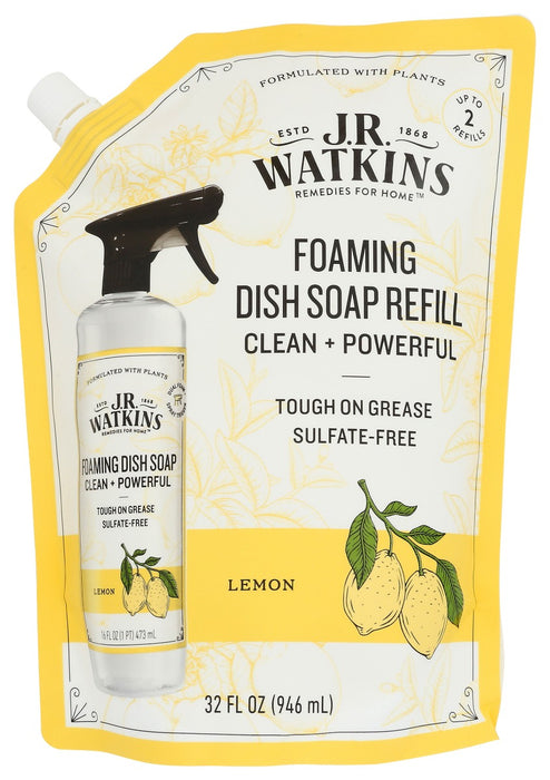 WATKINS: Soap Dish Foamn Lemon Ref, 32 fo