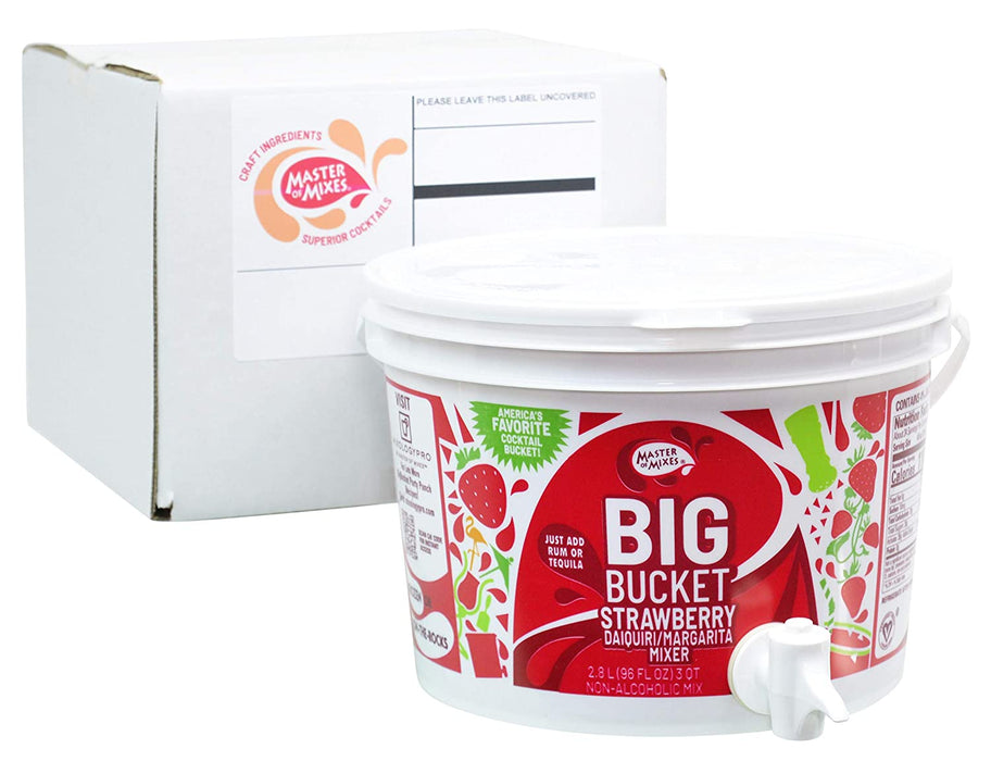 MASTER OF MIXES: Big Bucket Strawberry Daiquiri Margarita Mixer, 96 oz