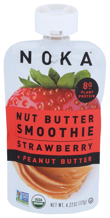 NOKA: Strawberry Peanut Butter Nut Butter Smoothie, 4.22 oz