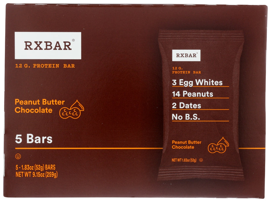 RXBAR: Peanut Butter Chocolate Protein Bars, 5 pk