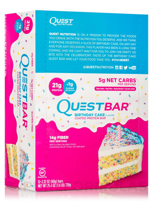 QUEST: Bar Protein Birthday Cake, 2.12 oz