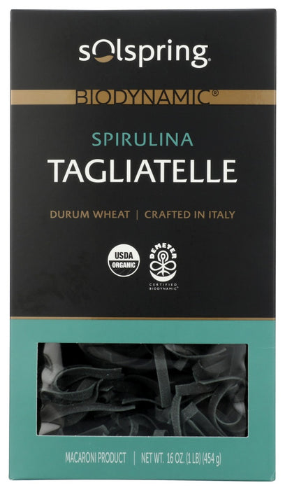 SOLSPRING: Organic Tagliatelle Durum Wheat Pasta, 16 oz