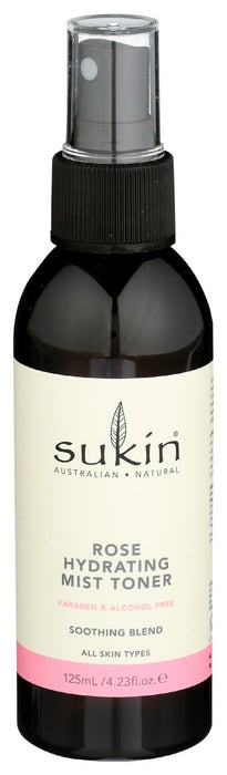 SUKIN: Rose Hydrating Mist Toner, 4.23 fo