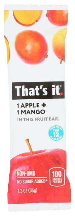 THATS IT: Apple and Mango Fruit Bar, 1.2 oz