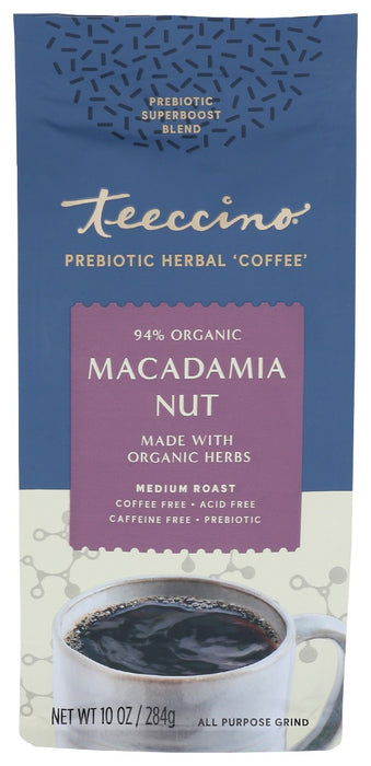 TEECCINO: Coffee Macadamia Nut Prebiotic, 10 oz