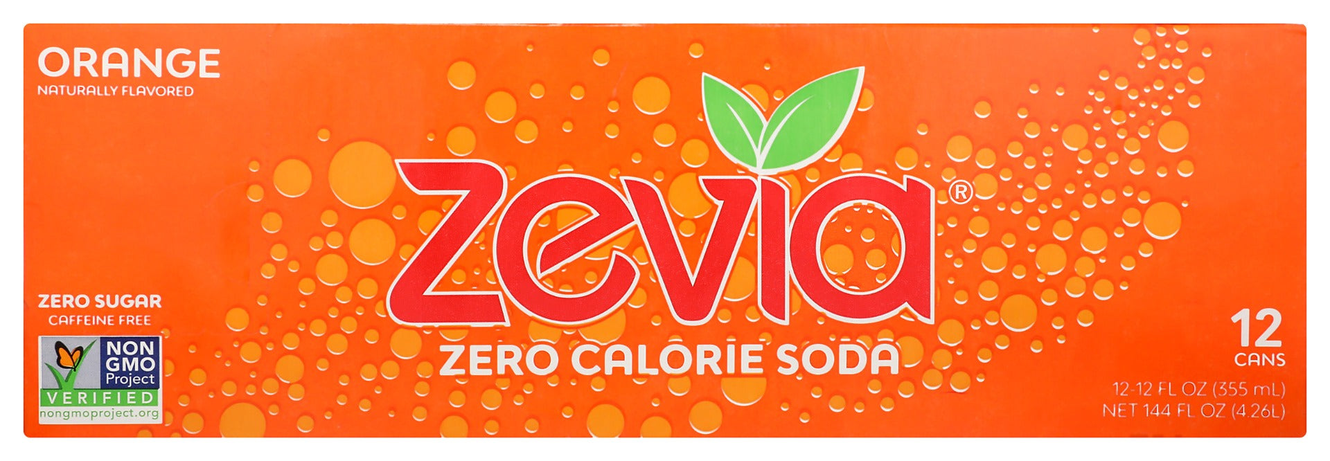 ZEVIA: Zero Calorie Orange Soda, 144 fo